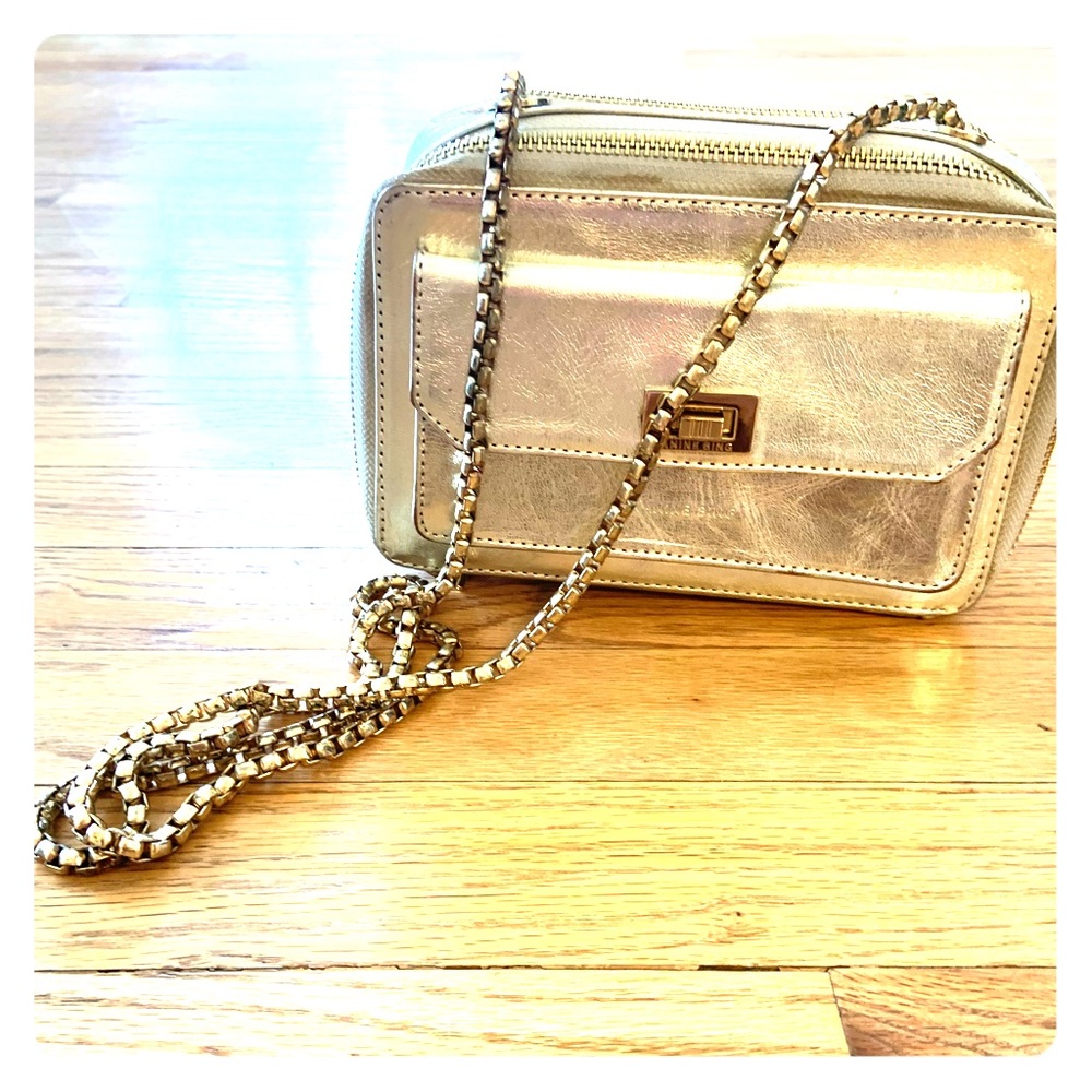 Anine Bing gold bag